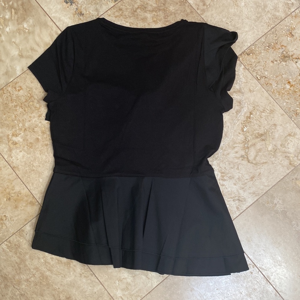 BHWM BLACK Woven Top . Size M Black - Picture 2 of 5